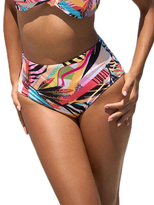 Bikini Slip Ψηλόμεσο Πολύχρωμο