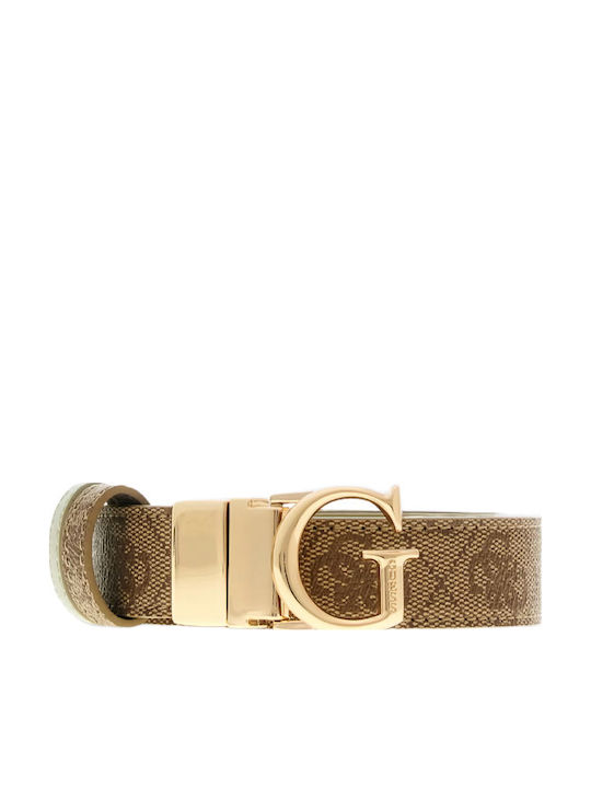 Guess Γυναικεία Ζώνη Καφέ
