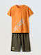 Kids Set with Shorts Summer 2 Pieces Orange
