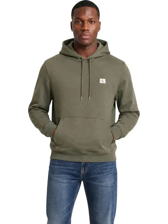 Calvin Klein Φούτερ με Κουκούλα Πράσινο