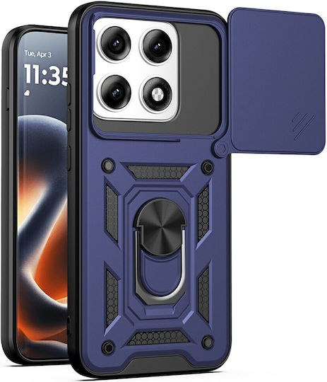 Amorus Plastic Blue Back Cover (Motorola Edge 70 Pro)