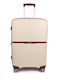 Dielle Medium Hard Beige Suitcase Height 66cm