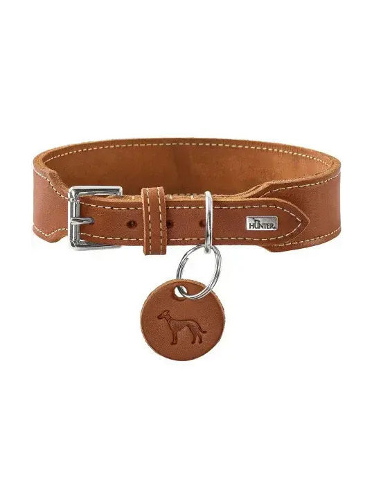 Hunter Aalborg Guler Pentru Câini Din Piele Extra Larg M 40-48 Cm 3,5 Cm Maro