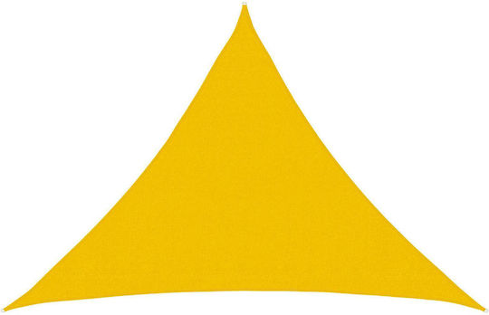 vidaXL Triangle Yellow Shade Sail 5x7x5m