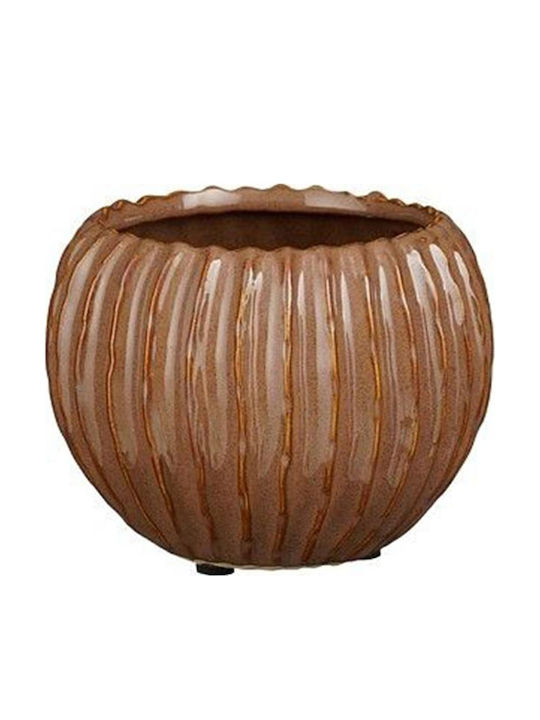 Atmosphera Κασπώ Κεραμικό Καφέ 14.5x14.5x11.5εκ.