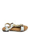 Flache Damen Anatomisch Sandalen Weiß
