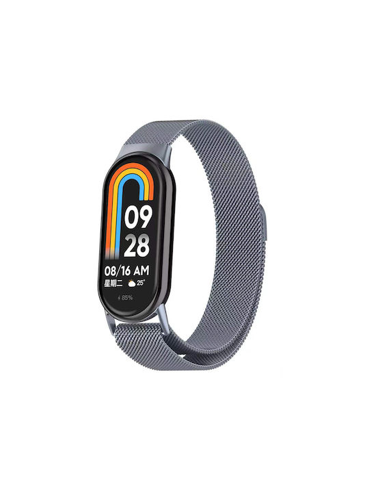 Curea Slim Milanese din Oțel inoxidabil Sonique pentru Xiaomi Xiaomi Mi Band 8 Smart Band 9 Smart Band 10 Albastru Gri Curea Slim Milanese din Oțel inoxidabil Sonique pentru Xiaomi Xiaomi Mi Band 8 Smart Band 9 Smart Band 10 Albastru Gri