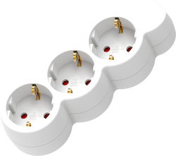 Geafos Power Strip 3 Sockets with Cable 1.5m