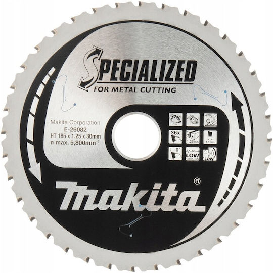 Makita Circular Cutting Disc for Wood with 36 Teeth 185mm