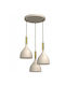 Luminex Noak Beige Ceiling Pendant Light with E27 Socket