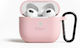 Etteri Калъф Силиконов С Кука В Розов Цвят За Apple AirPods 3
