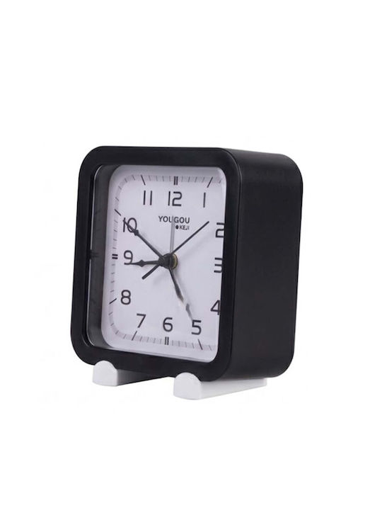 Avizar Analoge Quarz Stille Tischuhr Minimalistisches Design Schwarze