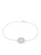 GLS Silver Women's Silver Bracelet with Zircon 20cm