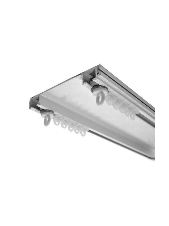 BetterHome Heavy Duty Two-Way Curtain Track with Aluminum Mechanism in Pink Colour 160cm MHB-521017-160