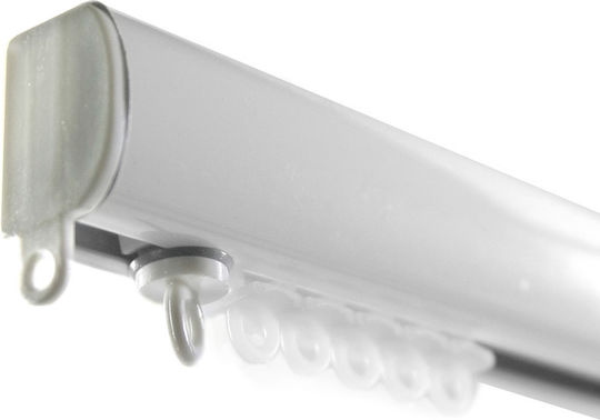 BetterHome Heavy Duty One-Way Curtain Track with Aluminum Mechanism in White Colour 120cm MHB-521015-120