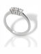 Mentzos Women's Ring with Diamond from 18K White Gold