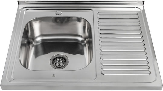 Inter Ceramic 8060A Drop-In Inox M80xW60cm Grey