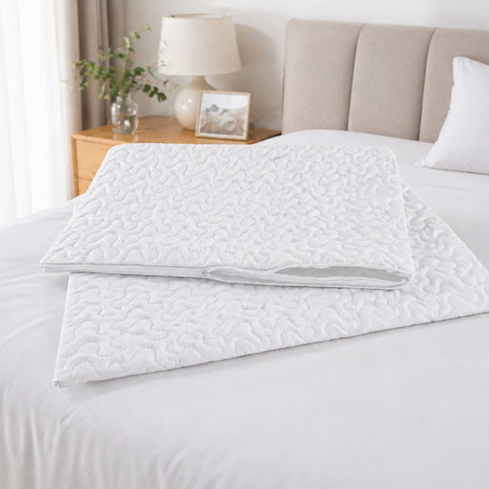 Kotonia Home Module Protecții Pentru Pernă Matlasate Albe 50x70cm