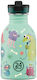 24Bottles Kids Stainless Steel Water Bottle with Straw Non Spill 250ml