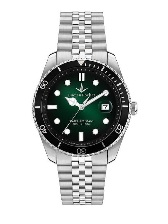 Men's Watch 43mm Battery with Silver Stainless Steel Bracelet