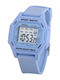 Digital Women's Watch 36mm Battery with Blue Rubber Strap