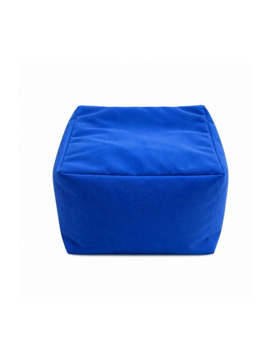 Bean Bag Stool Waterproof Blue 53x53x33cm