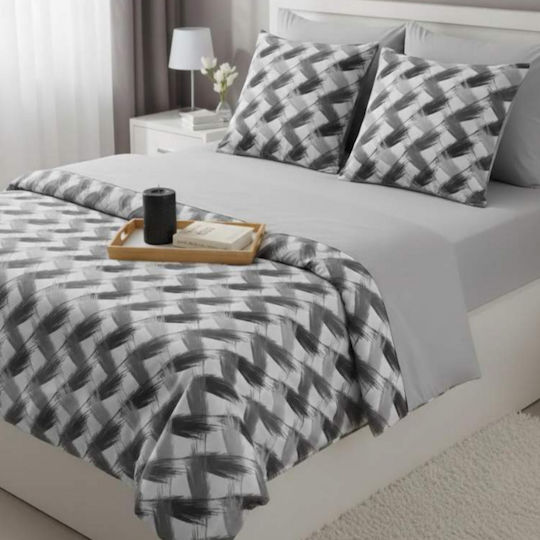 MayHome Set Pillowcases with Envelope Cover Grey 50x70cm