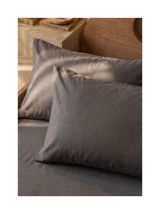 Comfort Подредба Калъфки За Възглавници Сиви 50x70см