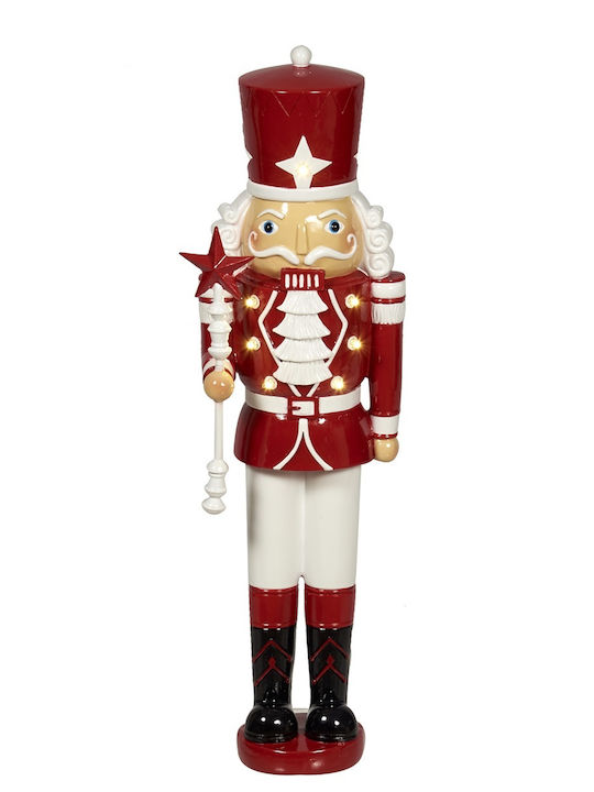 Soldat De Plumb Spărgător De Nuci De Crăciun Cu Lumină (Baterie) Înălțime 45cm