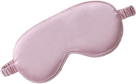 Soft Pink Polyester Sleep Mask