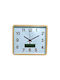 Tr283721 Kunststoff Wanduhr Beiges 33x30cm