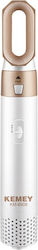 Kemei Electric Hair Brush with Air for Straightening and Curls