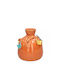 Zaros Zaros Dekorative Keramikvase Birds Orange 14xH16cm