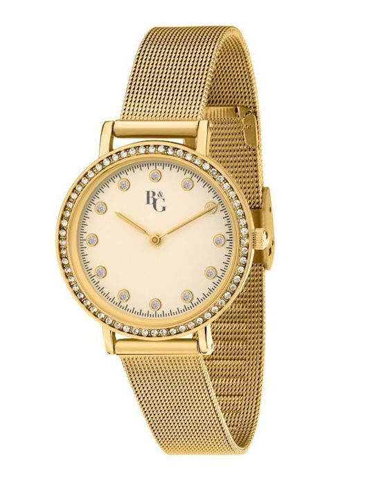 Chronostar Дамски Часовник 32мм Кварцов с Златна Метална Верижка
