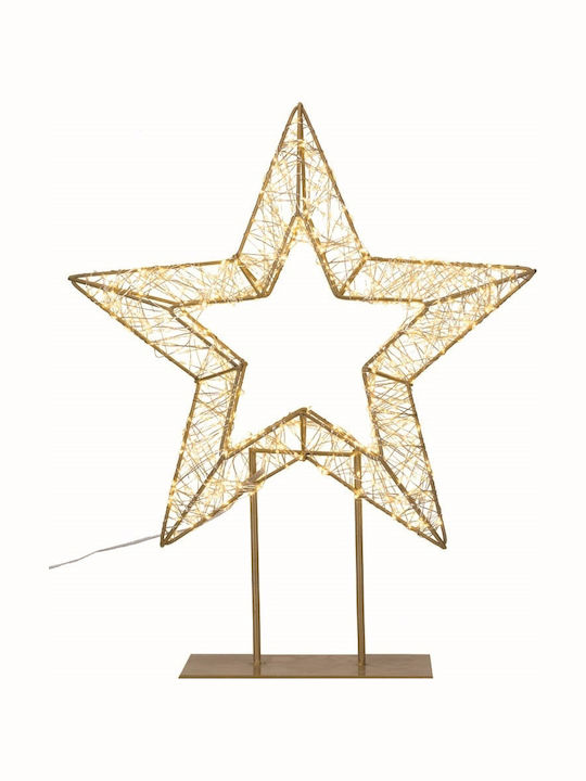 Christmas Illuminated Metal Star 3x3x57cm