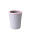 Femmit Round Plastic Office Waste Bin 12l Grey Plastic Bag Support Ring 23x27 Cm