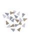 Wooden Glitter Christmas Trees Gold Silver White 21