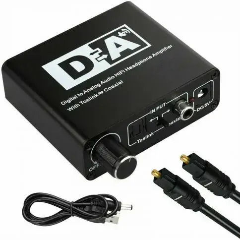 Optical To Rca Converter Tv Headphones 192khz Digital Optical Coaxial Toslink To Analog Rca L R 3.5mm Audio Converter