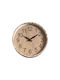 Tr283704 Wall Clock Plastic Beige Ø30cm