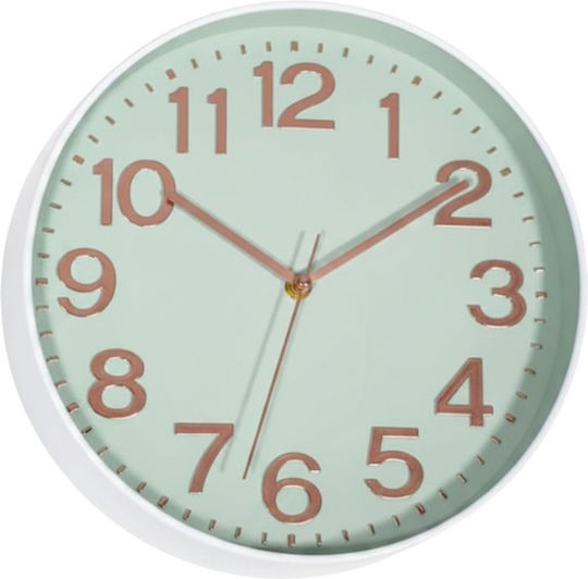 Tradesor Wanduhr Kunststoff Grün Ø25cm