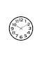 Tr283683 Wall Clock Plastic Black Ø30cm