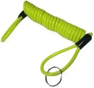 Spiral Lock Reminder Cable for Disc Brake Lock Yellow Neon Shark