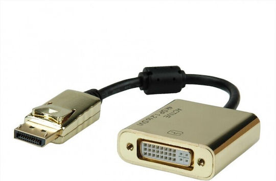 Roline 12.03.3175-10 Convertor DisplayPort masculin la DVI-A feminin Auriu