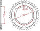 Rear Sprocket 1876 45 Teeth Yamaha Tracer 900cc 2015-2020 JT Made in Thailand124019