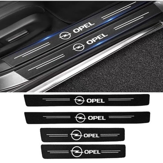Σετ Προστατευτικά Εσωτερικά Μασπιέ Πόρτας Opel Carbon Style Αυτοκόλλητα