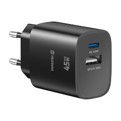 Swissten 45w Usb-c Power Delivery Charger Usb-a...