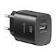 Swissten 45w Usb-c Power Delivery Charger Usb-a Quick Charge 3.0 18w Black