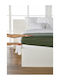 Living Home Σεντόνι Υπέρδιπλο με Λάστιχο 160x200εκ. Blassgrun