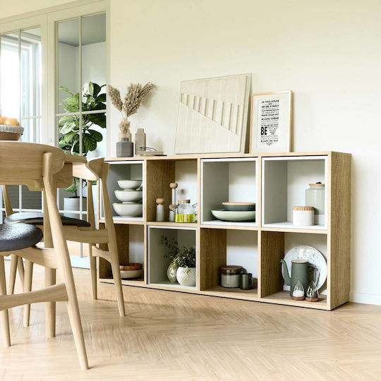 Malax Sonoma Bookcase 147x4x75cm Malax Sonoma Bookcase 147x4x75cm