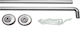 Texi Bath ПМ280-101071 Ъглова Душ Завеси Прът от Алуминий Сребрист 80x80см
